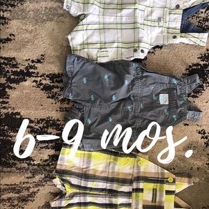 Baby boy overalls bundle